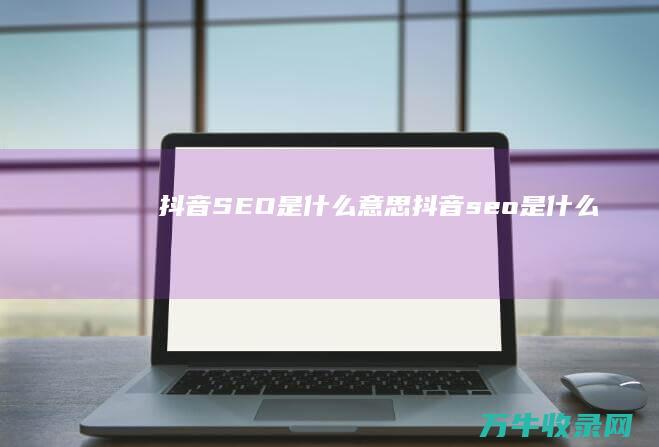 抖音SEO是什么意思 (抖音seo是什么)